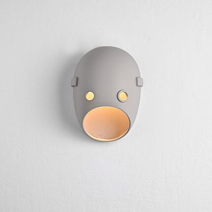 Creative Resin Emoji Mask 1-Licht-LED-Wandleuchte 