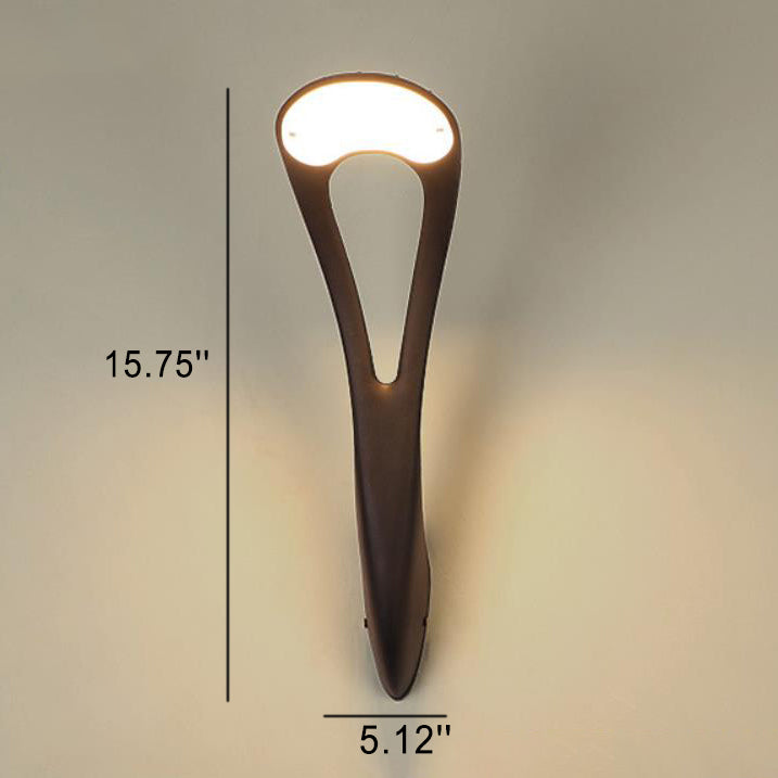 Lámpara de aplique de pared impermeable LED para exteriores de camino creativo moderno 