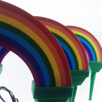 Solar-Regenbogen-LED-Bodeneinsatz-Außenterrassen-Rasen-Landschaftslicht 