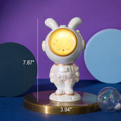 Modern Creative Astronaut Rabbit Duck Resin LED Night Light Table Lamp