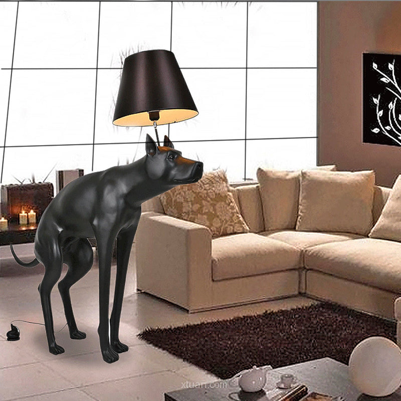 Moderne kreative LED-Tischlampe aus Hundeharz