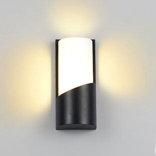 Lámpara Aplique de Pared LED Impermeable para Exteriores de Cilindro Moderno 