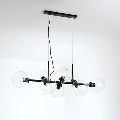 Modern Glass Magic Bean 8-Light LED Chandelier