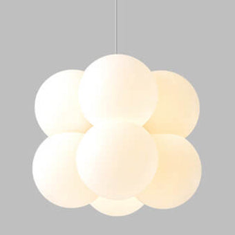 Nordic Creative White Bubble Acrylic 4/8 Light Chandelier