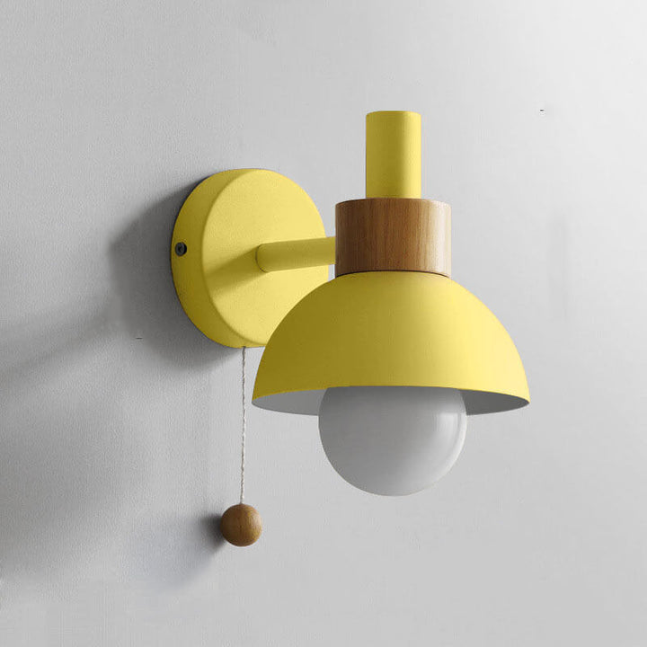 Nordic Macaron Globe 1-Light Wall Sconce Lamp