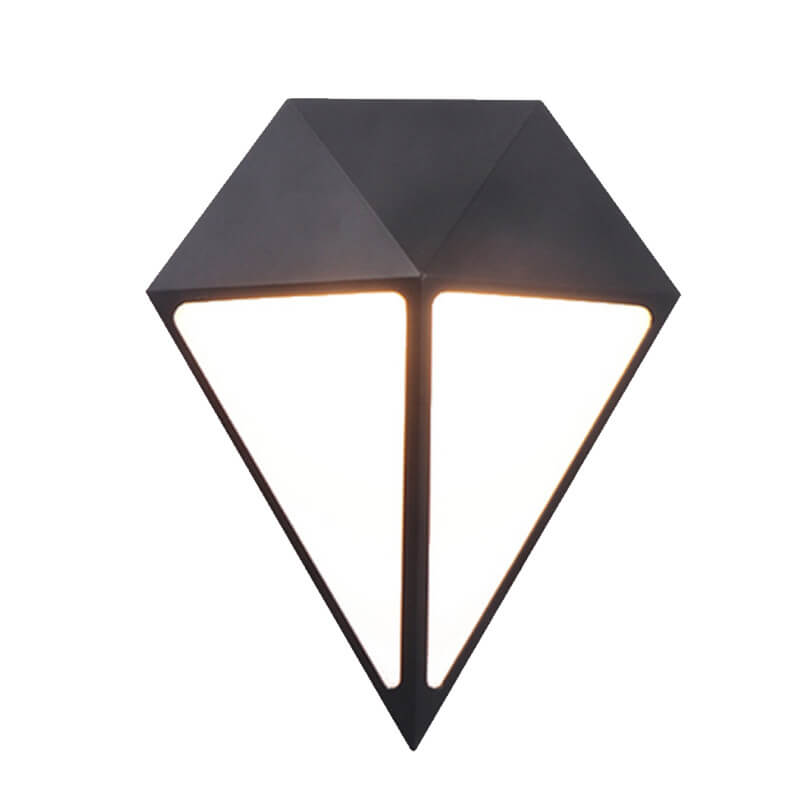 مصباح حائط LED مقاوم للماء بشكل ماسي صناعي للاستخدام الخارجي 