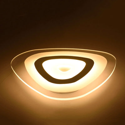 Modern Triangle Acrylic LED Flush Mount Ceiling Light