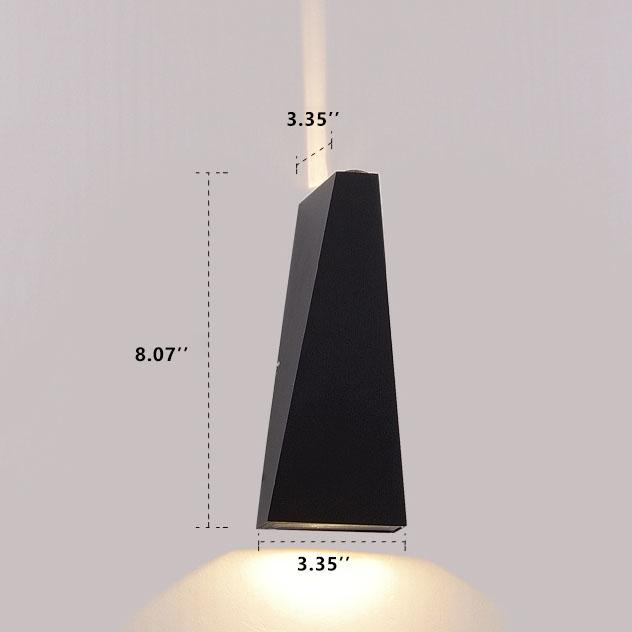Applique Murale à 2 Lumières LED Trapezoïdale Simple Moderne 