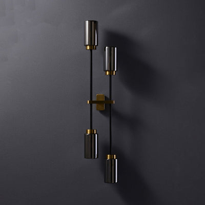 Modern Luxury Cylindrical Shade 2/4 Light Wall Sconce Lamp