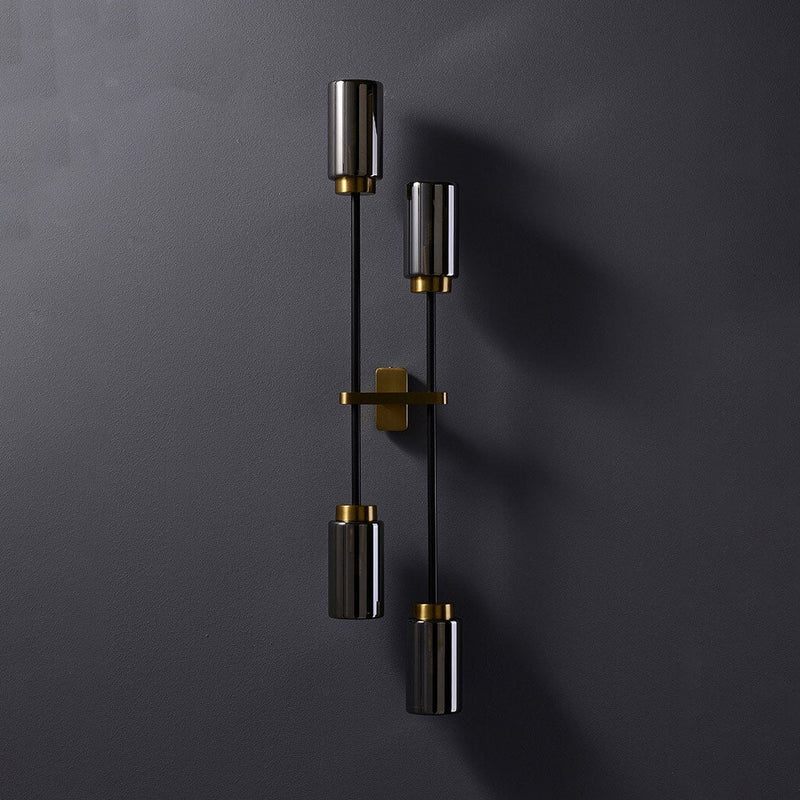 Modern Luxury Cylindrical Shade 2/4 Light Wall Sconce Lamp