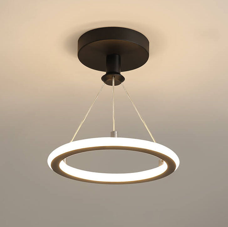 Modern Simple Circle LED 1-Light Pendant Light