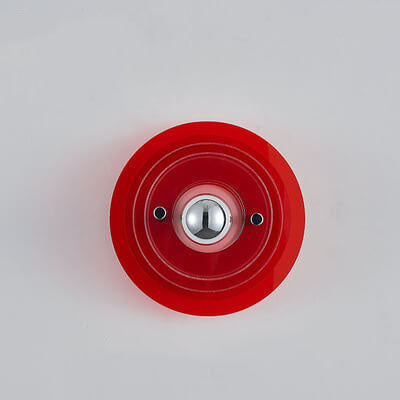 Lampe murale moderne en acrylique à 1 lumière avec ombre ronde teintée 