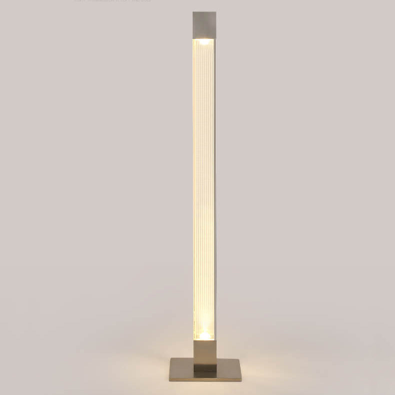 Moderne Acryl-Langbalken-Säulen-LED-Stehlampe 