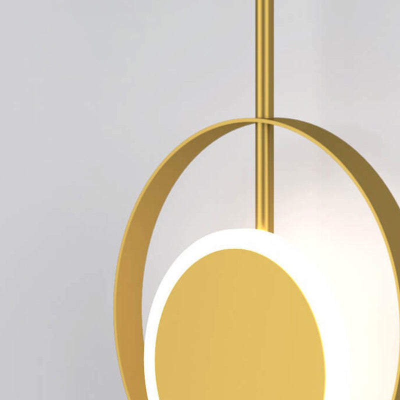 ضوء الحائط بمصباح LED بذراع مستقيم دائري حديدي بأسلوب حديث وبسيط 