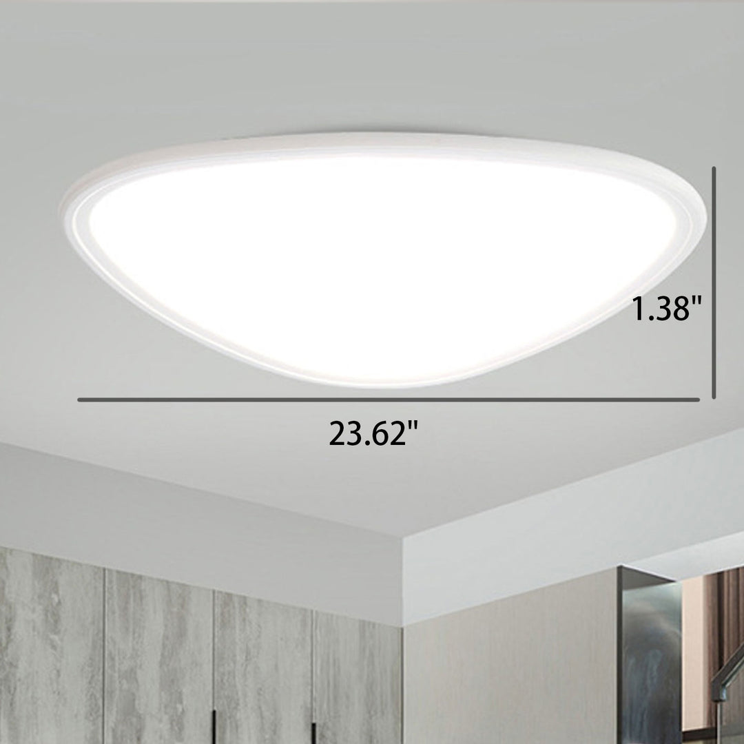 Moderne minimalistische Aluminium Acryl Runde Dreieck LED Unterputz Deckenleuchte 