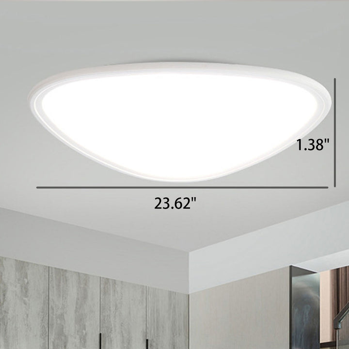 Moderne minimalistische Aluminium Acryl Runde Dreieck LED Unterputz Deckenleuchte 