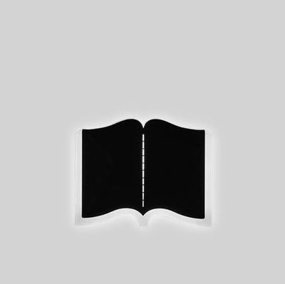 Minimalist Book Shape Iron 1-Light LED Wall Sconce Lamp