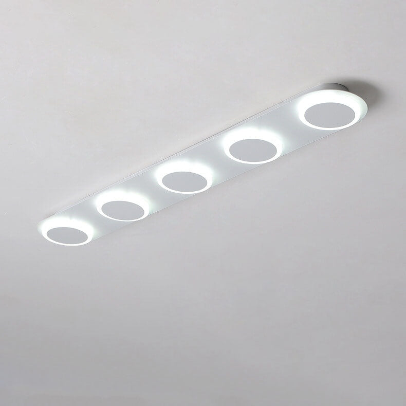 Minimalist Long Bar 3/4/5 Light  LED Flush Mount Ceiling Light