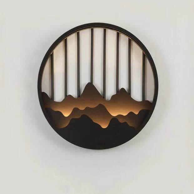 Applique murale étanche à LED ronde pour extérieur au design moderne 