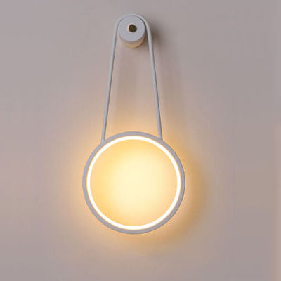 Modern Minimalist Hanging Round LED Wall Sconce Lamp