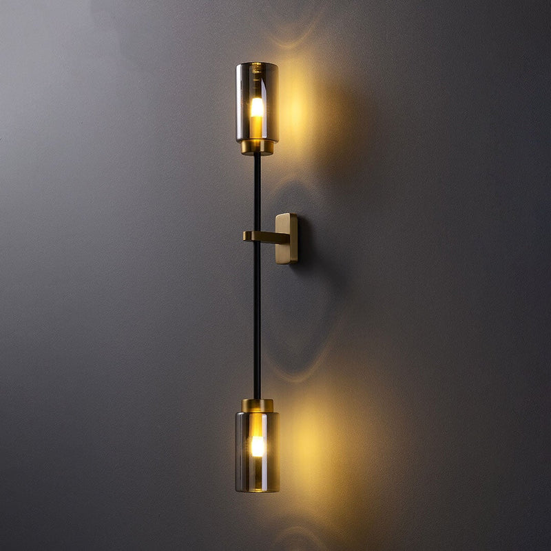 Modern Luxury Cylindrical Shade 2/4 Light Wall Sconce Lamp