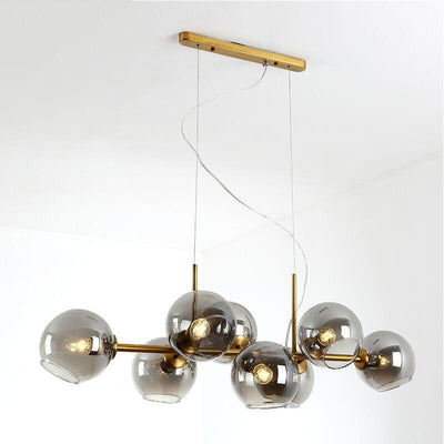 Modern Glass Magic Bean 8-Light LED Chandelier