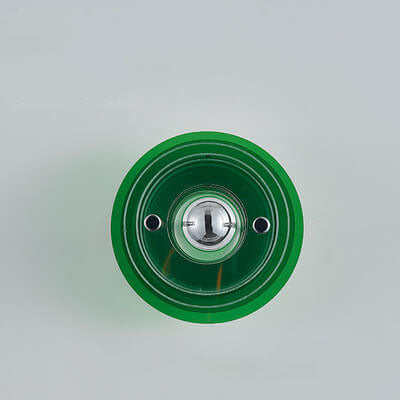 Lampe murale moderne en acrylique à 1 lumière avec ombre ronde teintée 