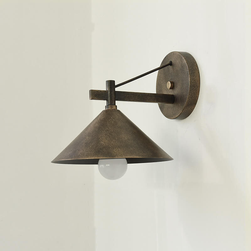 Retro Outdoor Eisen Verjüngte Wasserdichte 1-Licht Wandleuchte Lampe 