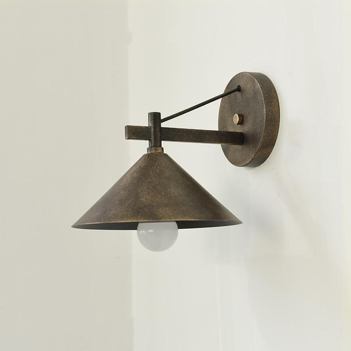 Retro Outdoor Eisen Verjüngte Wasserdichte 1-Licht Wandleuchte Lampe 
