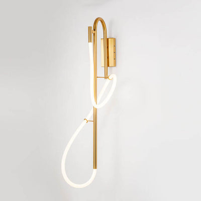 Post-modern Long Curve 1-Light LED Wall Sconce Lamp