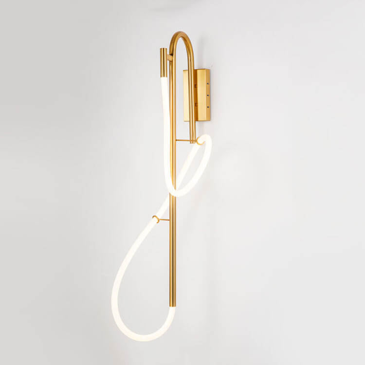 Post-modern Long Curve 1-Light LED Wall Sconce Lamp