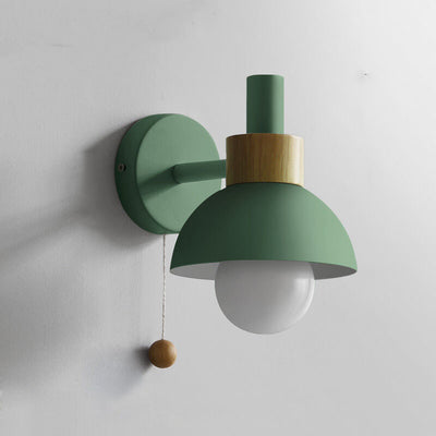 Nordic Macaron Globe 1-Light Wall Sconce Lamp