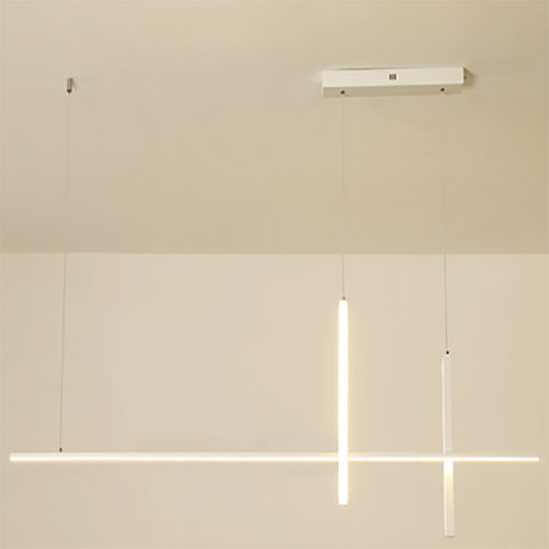Moderne minimalistische Langlinien-LED-Kronleuchter 