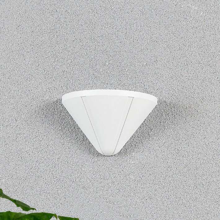 Simple Cone Outdoor Indoor Waterproof LED Door Plate Wall Sconce Lamp