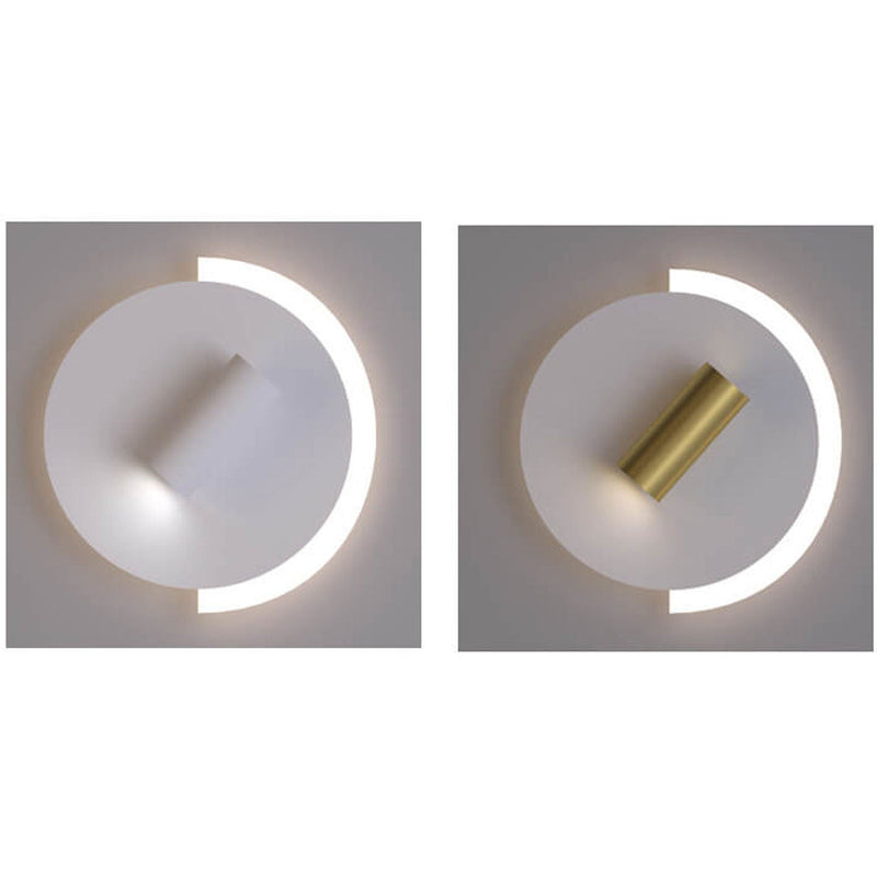 Modern Minimalist Acrylic Disc Spotlight Rotatable LED Wall Sconce Lamp