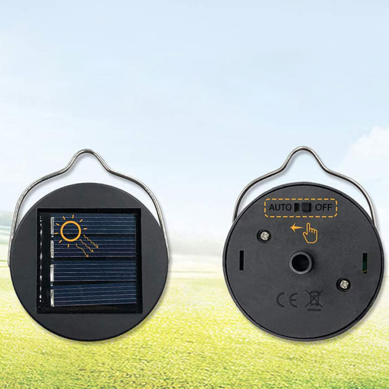 Lumière suspendue extérieure LED solaire étanche en fer forgé creux avec motif de hibou 