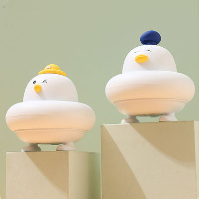 Funny Silicone Little Cute Chicken Pat  Night Light LED Table Lamp
