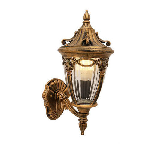 Farol de arce europeo para exteriores, lámpara de pared impermeable de 1 luz 