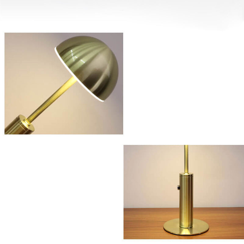 Lampe de table LED rechargeable en fer forgé européen 