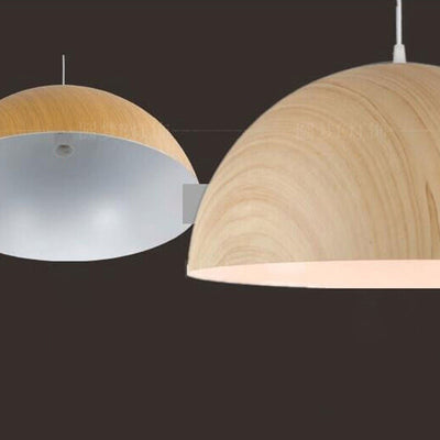 Nordic Minimalist Marbled Semicircle 1-Light Pendant Light