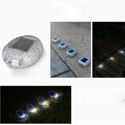 Outdoor Solar Resin Imitation Stone LED Buried Light