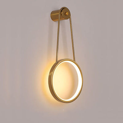 Modern Minimalist Hanging Round LED Wall Sconce Lamp