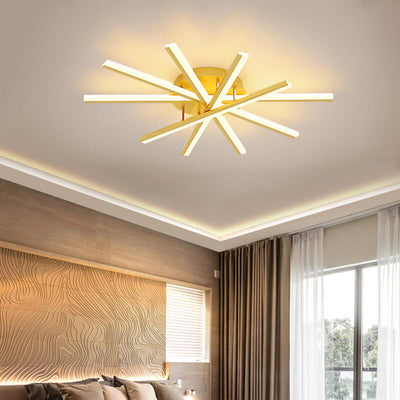 Nordic Creative Line 1-Light LED Semi-Flush Mount Ceiling Light