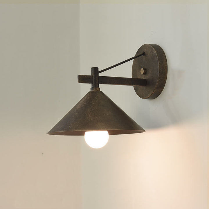 Retro Outdoor Eisen Verjüngte Wasserdichte 1-Licht Wandleuchte Lampe 