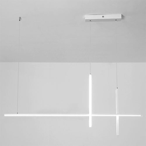 Moderne minimalistische Langlinien-LED-Kronleuchter 