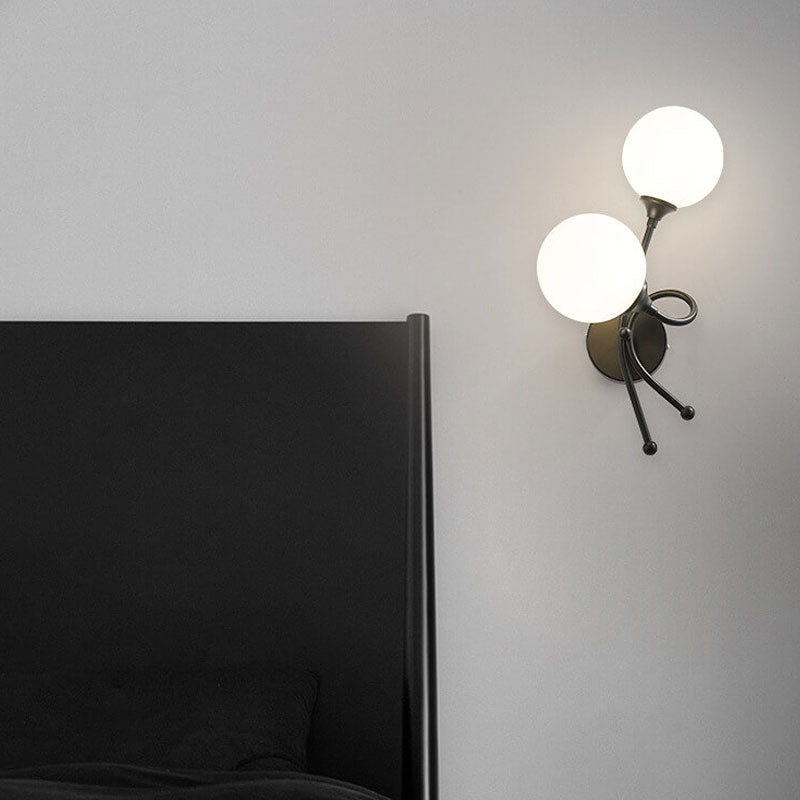 Modern Minimalist Knot Shape Design 2-Light Wall Sconce Lamp