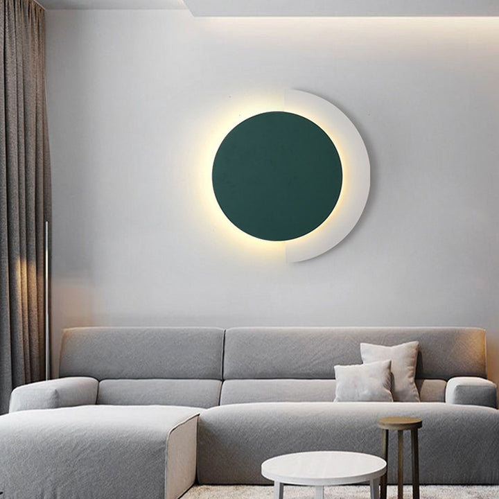 Nordic Postmodern Solid Color Schmiedeeisen Acryl LED Wandleuchte Lampe 