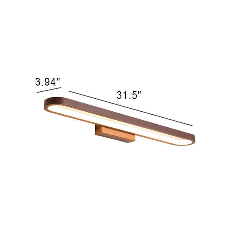 Lámpara de Aplique de Pared Frontal de Espejo LED Minimalista Europea Circular de Aluminio 
