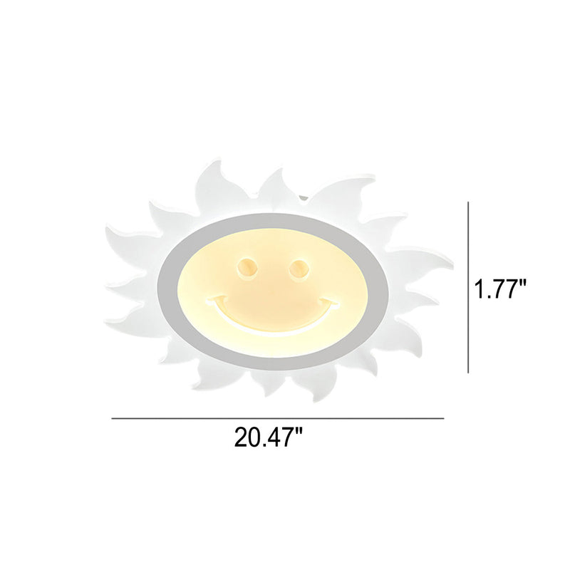 Creative Cartoon Smiley Sun LED-Deckenleuchte für bündige Montage