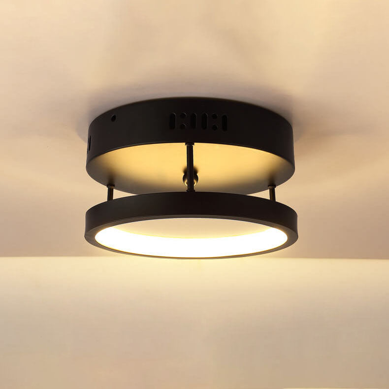 Europäische minimalistische runde quadratische Aluminium-Eisen-LED-Unterputzbeleuchtung